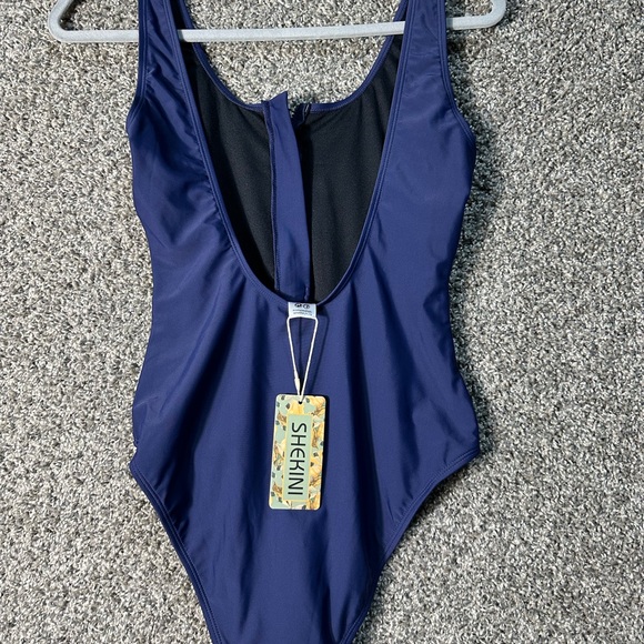 NWT SHEKINI Women's Sexy Zipper Front Swimsuit SZ Medium - Picture 7 of 9
